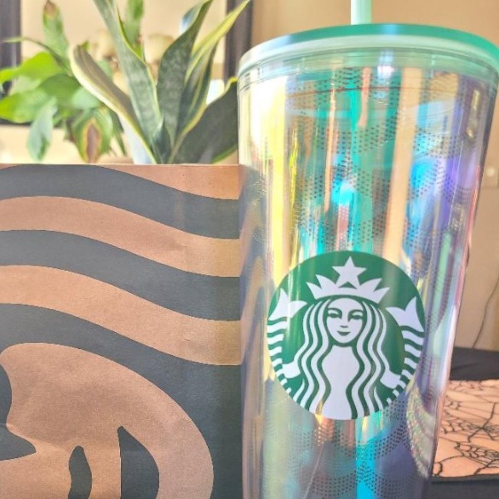 Starbucks Acrylic Iridescent Rainbow Siren Scales 2020 Edition